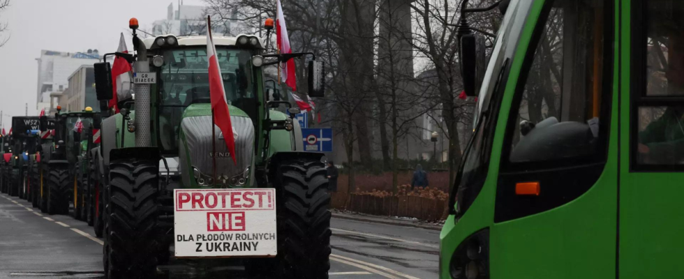 Die Proteste der polnischen Landwirte erhoehen den Druck auf die