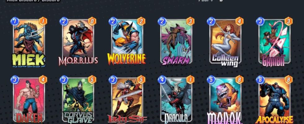 Die besten Corvus Glaive Decks in Marvel Snap