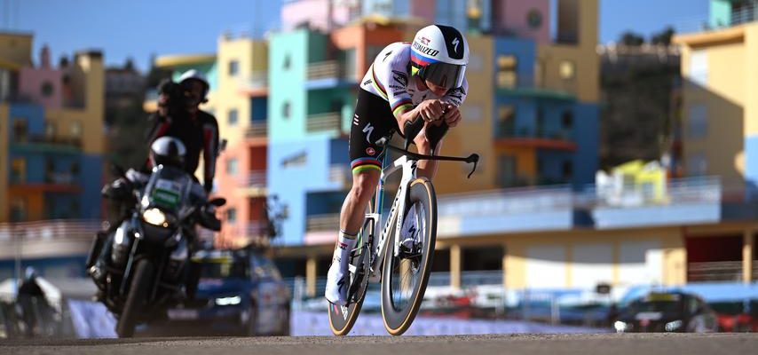 Evenepoel versetzt Van Aert und der Konkurrenz im Zeitfahren der