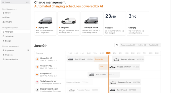 Guided Energy hilft EV Flottenmanagern das Laden der Batterie zu optimieren