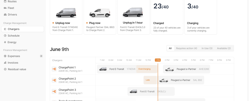 Guided Energy hilft EV Flottenmanagern das Laden der Batterie zu optimieren