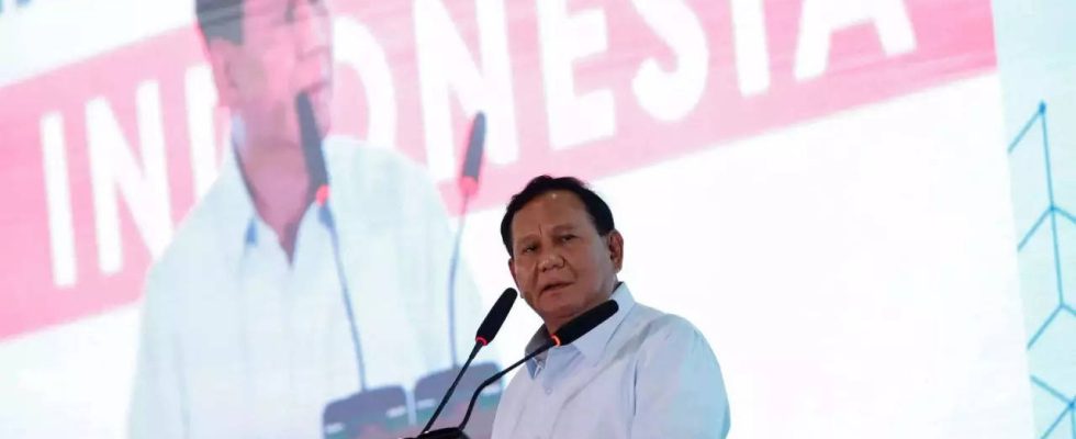 Indonesische Meinungsforscher zeigen dass Prabowo auf dem besten Weg ist