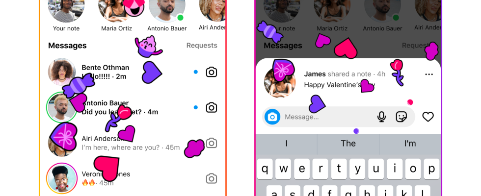 Instagram stellt „versteckte Funktionen zum Valentinstag vor Alle Details