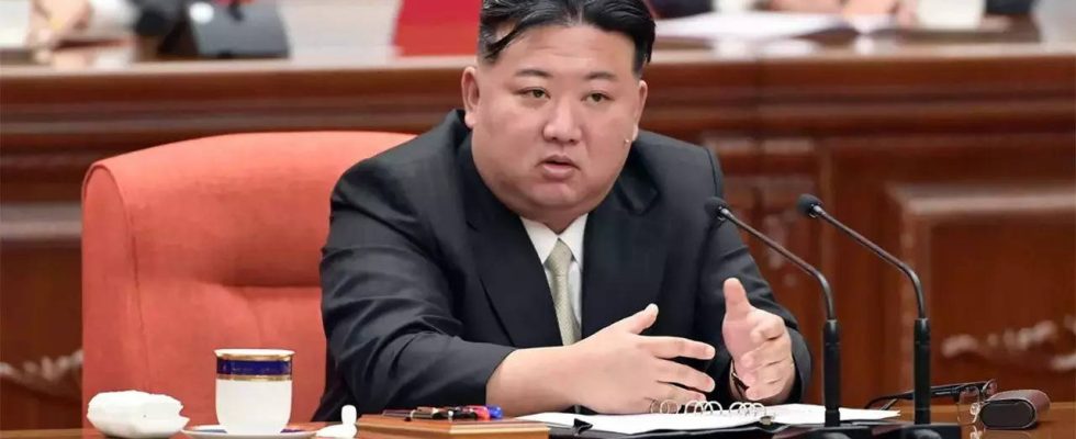 Kim Jong Un sagt er habe das rechtmaessige Recht Suedkorea