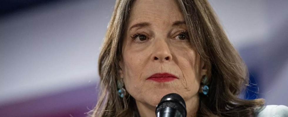 Marianne Williamson setzt den Praesidentschaftswahlkampf aus