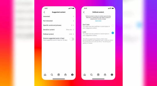 Meta soll keine politischen Inhalte mehr auf Instagram und Threads
