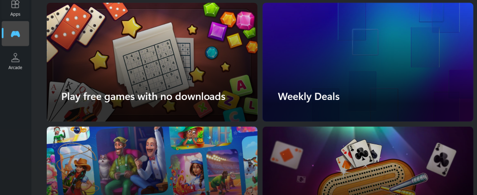 Microsoft Store fuehrt Instant Games Funktion fuer Windows PC Benutzer ein