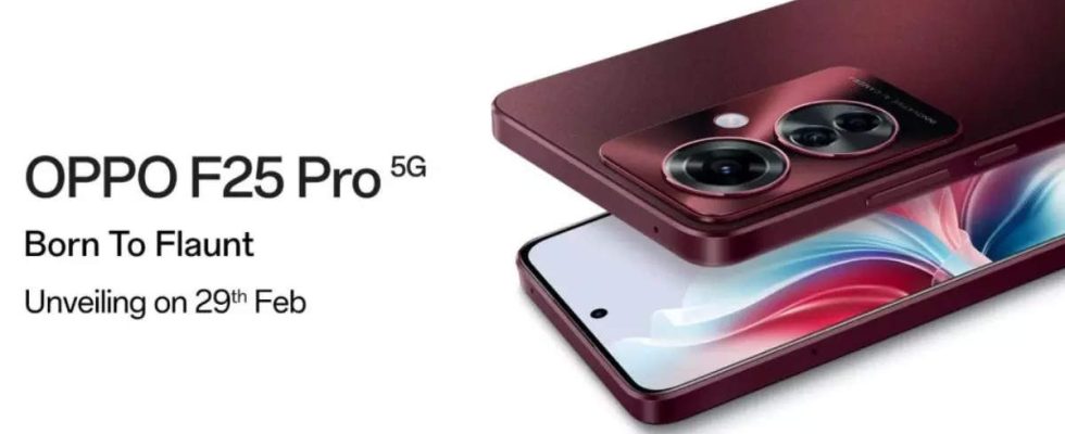 Oppo F25 Pro kommt am 29 Februar in Indien auf