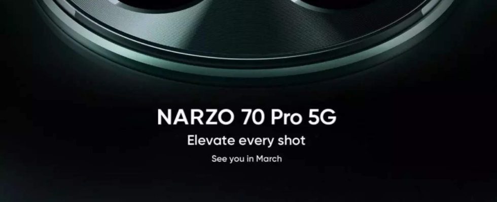 Realme Narzo 70 Pro 5G Smartphone kommt im Maerz in Indien