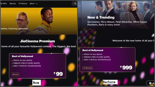 Reliance JioCinema Premium Abonnement kostet jetzt mehr Neuer Preis und weitere