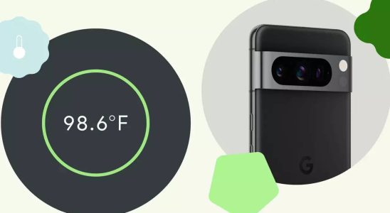 So funktioniert der Temperatursensor des Google Pixel 8 Pro mit