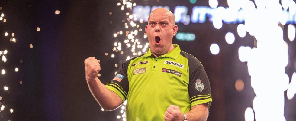 Van Gerwen gewinnt ein weiteres Premier League Spiel „Obwohl es noch gar