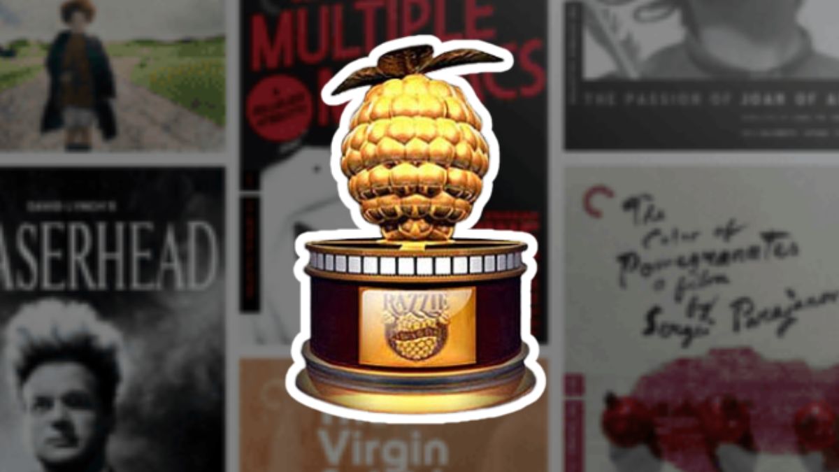 Der Goldene Himbeerpreis.  Dieses Bild ist Teil eines Artikels über die Verleihung der Golden Raspberry Awards