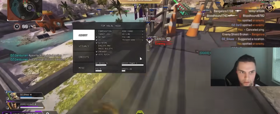 Apex Legends Hacker sagte er habe Turnierspiele „zum Spass gehackt