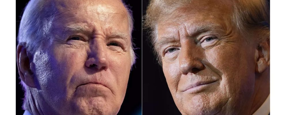 Biden sichert sich die Nominierung und Trump rueckt naeher und