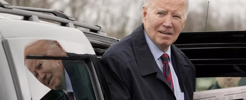 Biden wird Plaene fuer einen temporaeren Hilfshafen an der Kueste