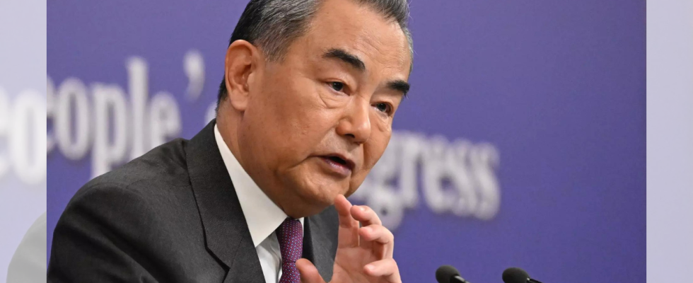 Chinas Aussenminister Wang Yi nennt Krieg in Gaza eine „Schande