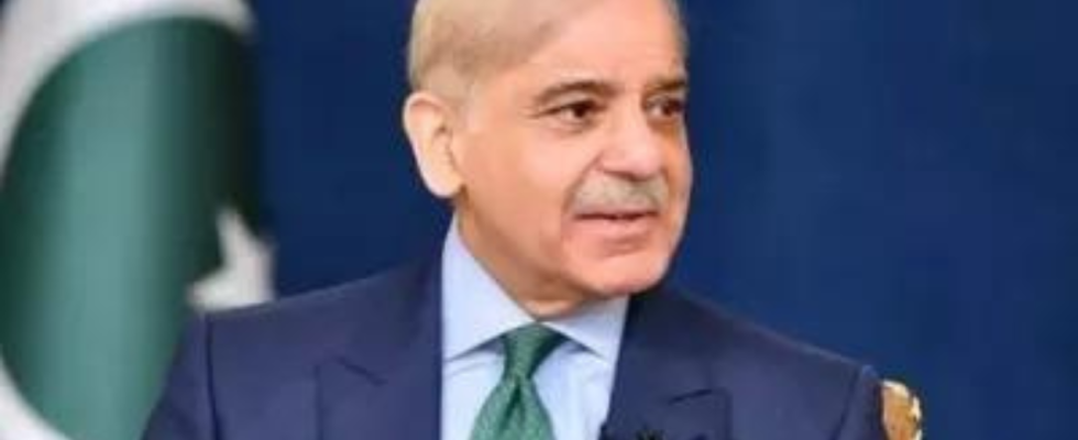 Der chinesische Praesident Xi Jinping gratuliert Shehbaz Sharif zur Wahl