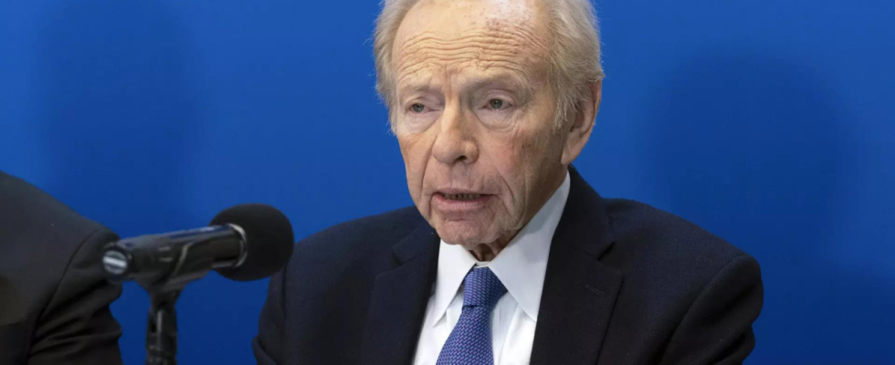 Der ehemalige Senator Joe Lieberman im Jahr 2000 zum Vizepraesidenten