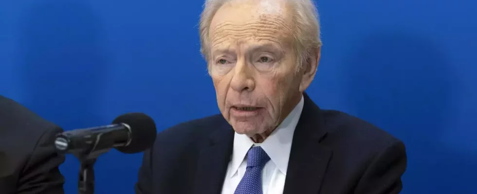 Der ehemalige US Senator Lieberman Vizepraesidentschaftskandidat der Demokraten im Jahr 2000.webp