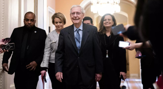 Der fuehrende Republikaner im US Senat McConnell unterstuetzt Trump nach Jahren