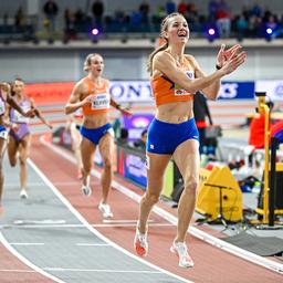 Femke Bol kroent sich mit einem Weltrekord zur Weltmeisterin ueber