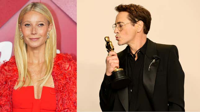 Gwyneth Paltrow feiert den Oscar Gewinn von Robert Downey Jr