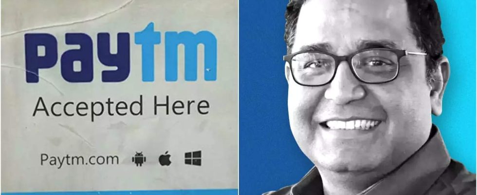 Paytm Gruender Vijay Shankar Sharma tritt zum ersten Mal seit dem