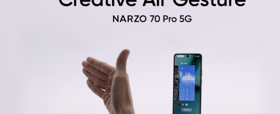 Realme Narzo 70 Pro 5G mit Air Gesture Steuerung erscheint im