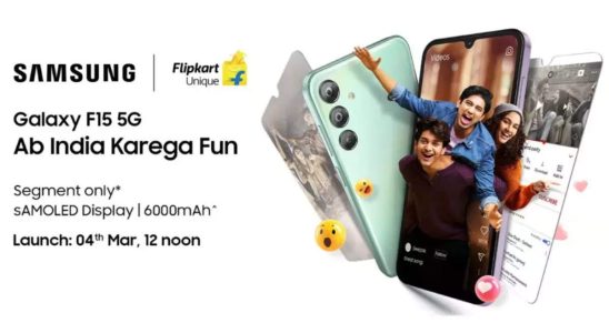 Samsung Galaxy F15 kommt morgen in Indien auf den Markt