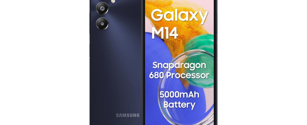 Samsung Galaxy M14 4G mit 90 Hz Display Snapdragon 680 in Indien