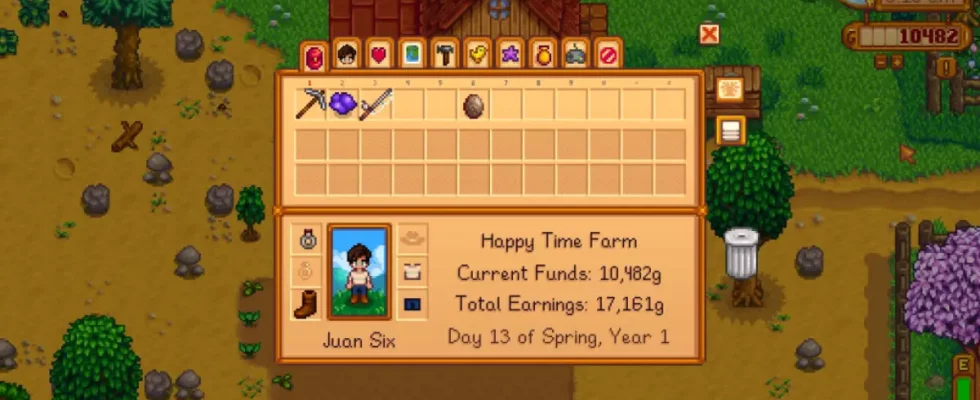 So befestigen Sie einen Koeder an einer Angelrute im Stardew