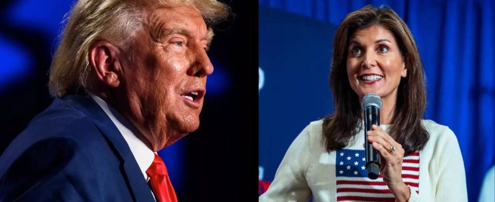 Trump nennt Pelosi schlauer als Haley nennt sie „Vogelhirn