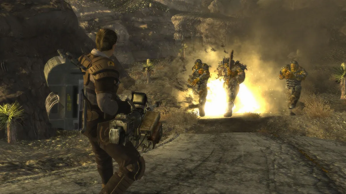 Fallout New Vegas schießt auf Supermutanten