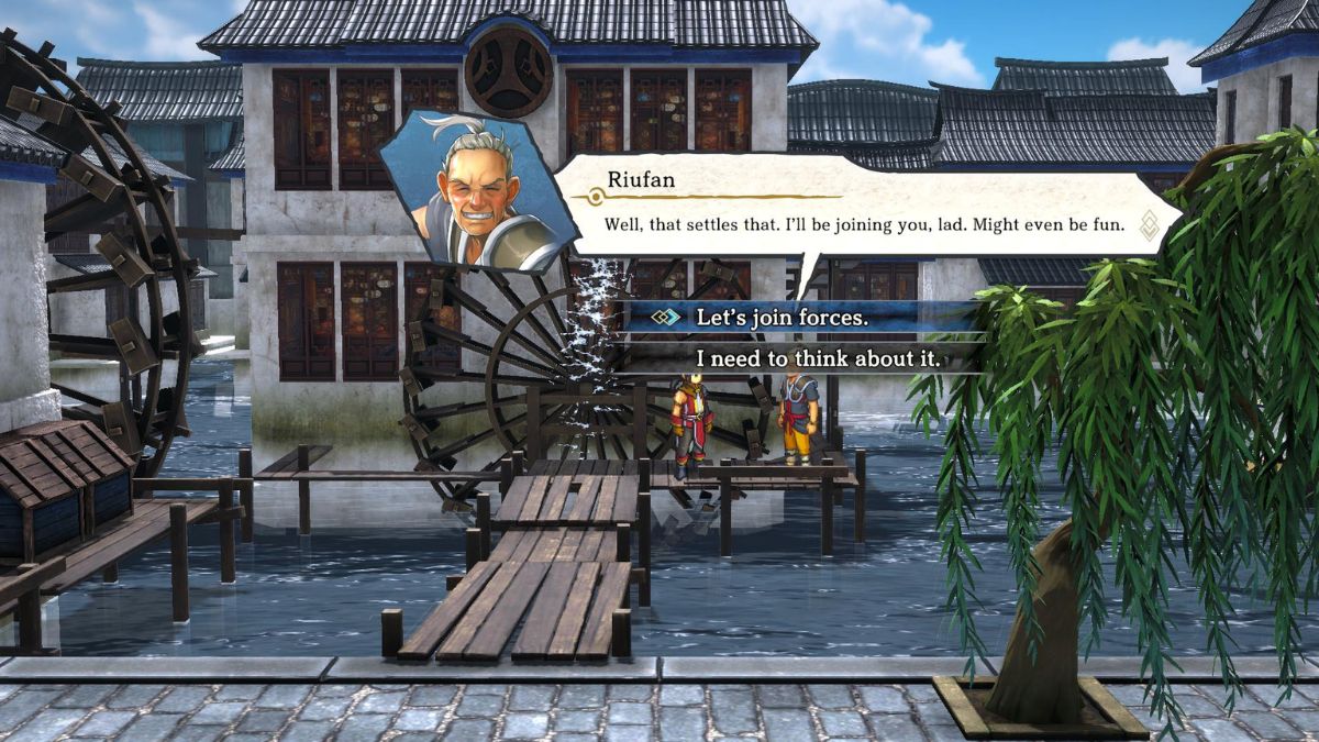 Screenshot der Rekrutierung in Eiyuden Chronicle: Hundred Heroes.