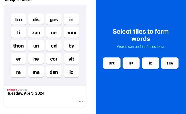 Apple News testet ein Spiel das irgendwie an NYT Connections
