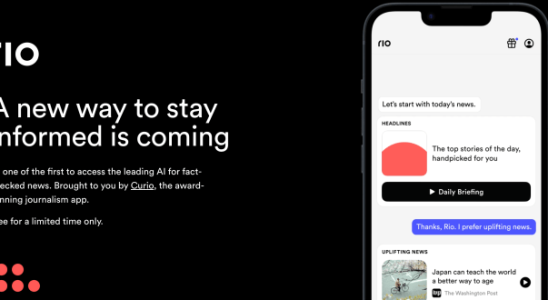 Curio sammelt Spenden fuer Rio einen „KI Nachrichtensprecher in einer App