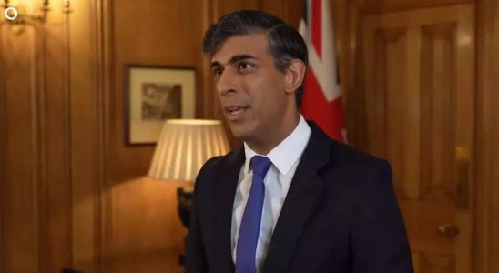 Der britische Premierminister Rishi Sunak beraet ueber strengere Regeln zur