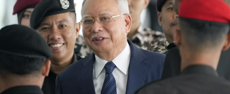 Der inhaftierte ehemalige Premierminister Malaysias Najib Razak will die verbleibende