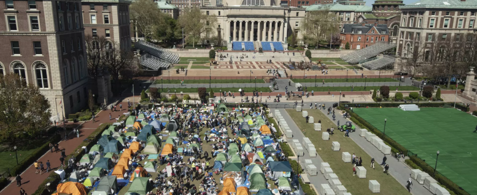 Die Columbia University macht Fortschritte bei den Gespraechen mit pro palaestinensischen