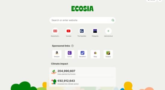 Ecosia fuehrt einen plattformuebergreifenden Browser ein und startet ein Affiliate Link Programm