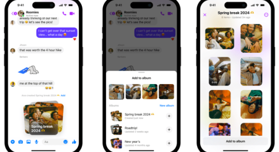 Mit Messenger koennen Sie jetzt geteilte Alben erstellen HD Fotos senden