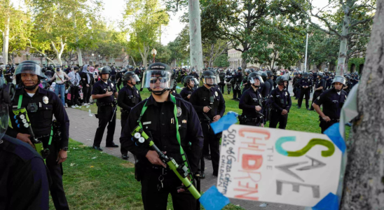 Pro Palaestina Proteste Ueber 90 im USC wegen „Hausfriedensbruchs festgenommen