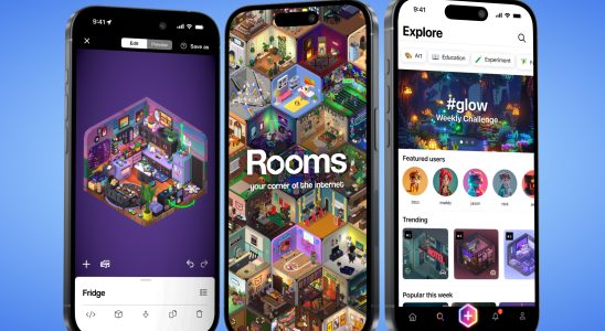 Rooms eine 3D Design App und ein „Gemuetliches Spiel erhaelt ein grosses