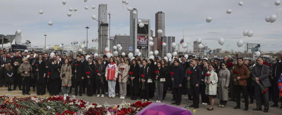 Russland sagt der Anschlag auf ein Konzert habe zu einem