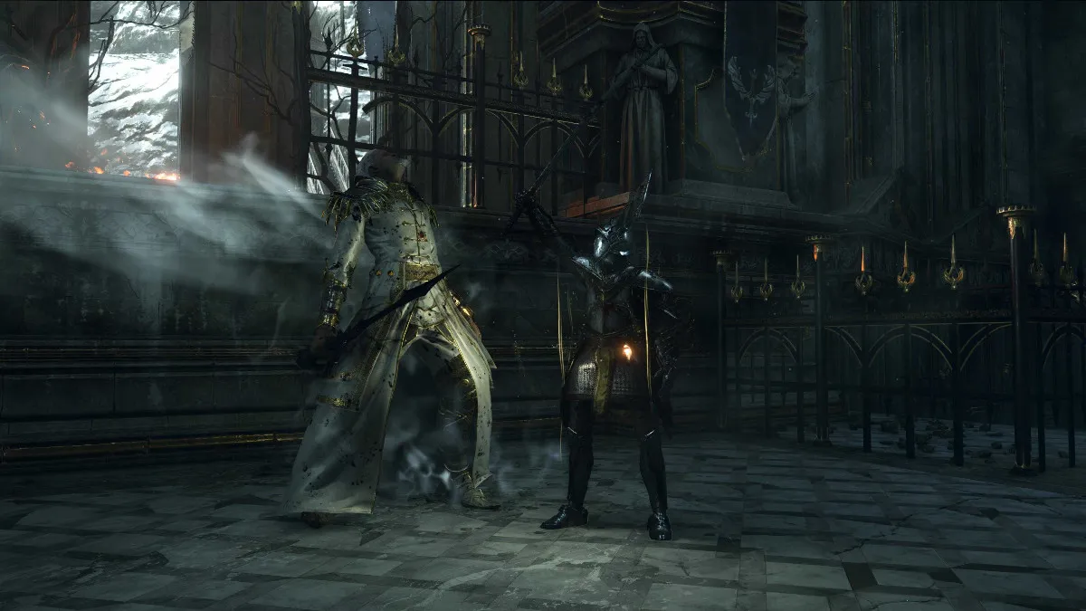 Elias der Ritter gegen König Allant in Demon's Souls Remake