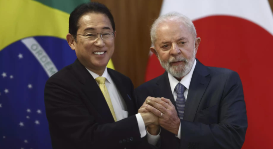 Der Brasilianer Lula laedt den japanischen Premierminister ein das Fleisch