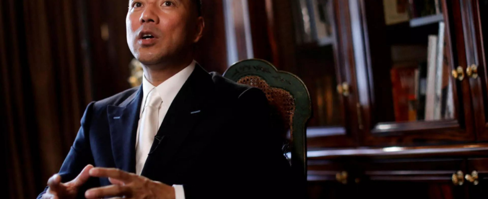 Der im Exil lebende chinesische Geschaeftsmann Guo Wengui steht wegen