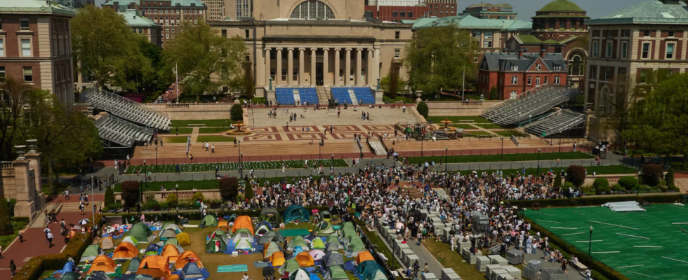 Die Columbia University sagt die Hauptveranstaltung zur Eroeffnung ab