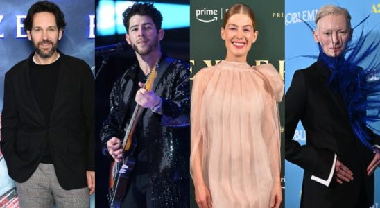 Paul Rudd und Nick Jonas uebernehmen das Mikrofon Rosamund Pike